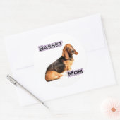 Basset Hound Mom 4 - Sticker (Envelop)