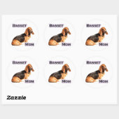 Basset Hound Mom 4 - Sticker (Vel)