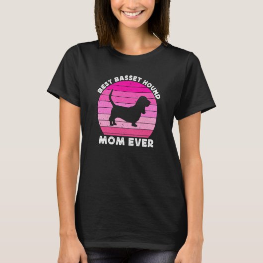 Basset Hound Mom For Women Basset Hound Mom Dog T-shirt (Voorkant)