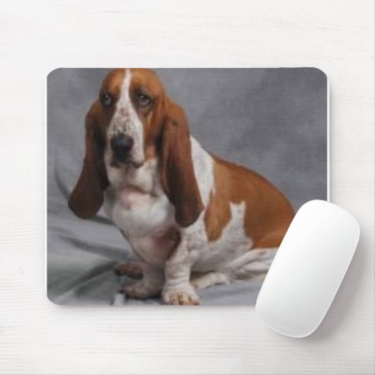Basset Hound Mousepad Muismat (Met muis)