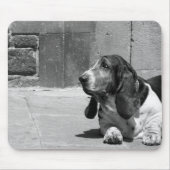 Basset Hound Mousepad Muismat (Voorkant)