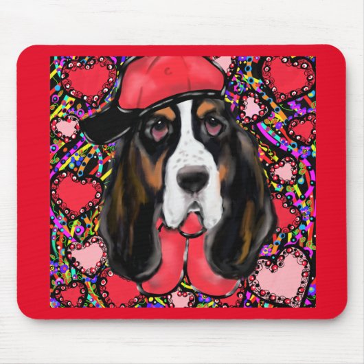 Basset Hound Muismat (Voorkant)