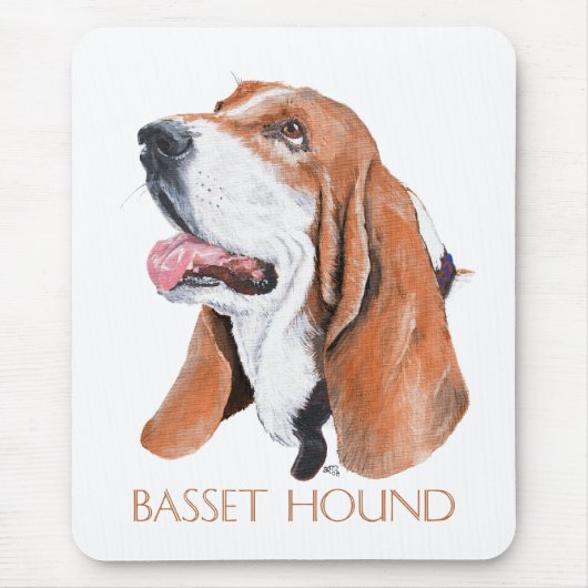 Basset Hound Muismat (Voorkant)