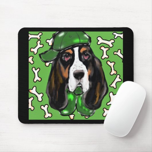 Basset Hound Muismat (Met muis)