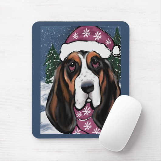 BASSET HOUND MUISMAT (Met muis)