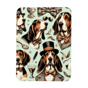  Basset Hound Naadloos Magneet