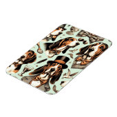 Basset Hound Naadloos Magneet (Linkerzijde)