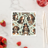 Basset Hound Naadloos Servet (Insitu)