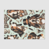  Basset Hound Naadloos Tissuepapier (Voorkant)