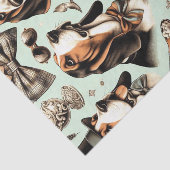  Basset Hound Naadloos Tissuepapier (Detail)