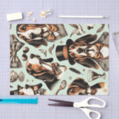  Basset Hound Naadloos Tissuepapier (Craft)