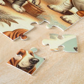  Basset Hound Naadloze Illustratie Legpuzzel (Zijkant)