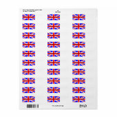 basset hound naam op vlag etiket (Full Sheet)