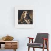 Basset Hound napoleon stijl Poster