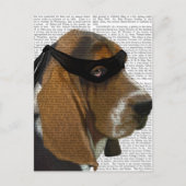 Basset Hound Ninja Briefkaart (Voorkant)
