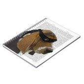 Basset Hound Ninja Notitieboek (Linkerzijde)