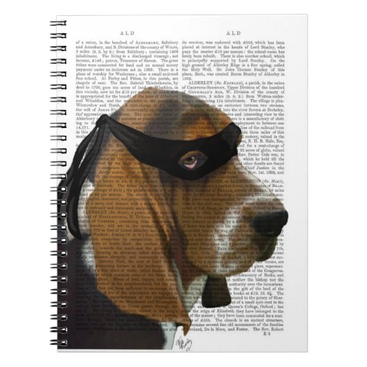 Basset Hound Ninja Notitieboek (Voorkant)