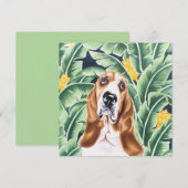 Basset Hound Notitiekaartje (Voorkant / Achterkant)
