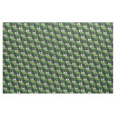 Basset Hound on Green Cubes Stof (Yard (91,4 cm))