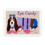 Basset Hound Oog Lekker Magneet (Horizontaal)