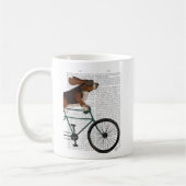 Basset Hound op fiets Koffiemok (Links)