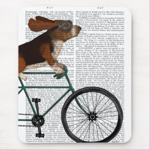 Basset Hound op fiets Muismat