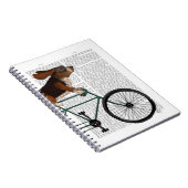 Basset Hound op fiets Notitieboek (Rechterzijde)