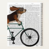 Basset Hound op fiets Planner (Achterkant)