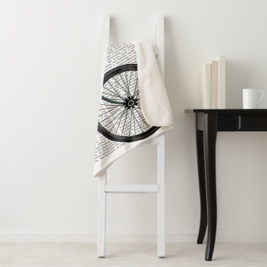 Basset Hound op fiets Sherpa Deken (In situ)