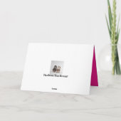 Basset Hound op het wenskaart "Missing You" Kaart (Achterkant)