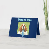 Basset Hound op Vaderdag Kaart (Voorkant)