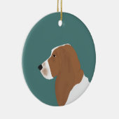 Basset Hound Ornament (Rechts)
