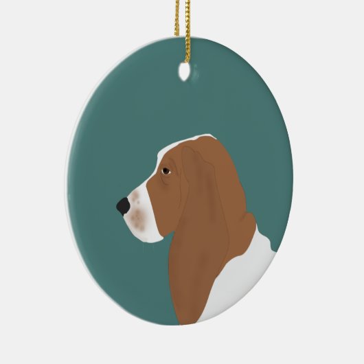 Basset Hound Ornament (Rechts)