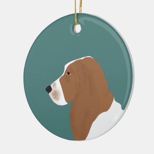 Basset Hound Ornament (Links)