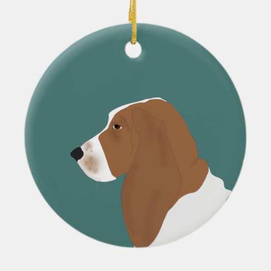 Basset Hound Ornament (Achterkant)