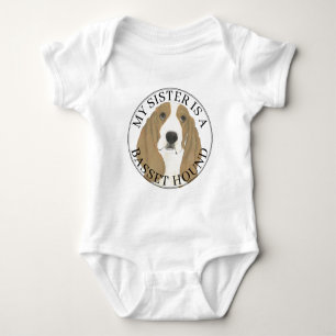 Basset Hound Oudere Zus Romper