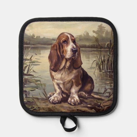 Basset Hound Pannenlap (Voorkant)