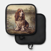 Basset Hound Pannenlap (Voorkant / Achterkant)