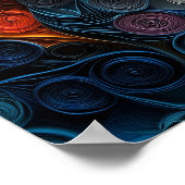 Basset Hound Paper Quilling Art Dog Portret Poster (Hoek)