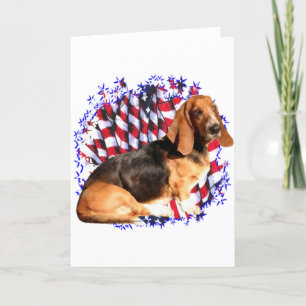 Basset Hound Patriot Kaart