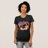 Basset Hound Patriot T-shirt (Voorkant volledig)
