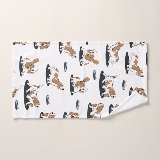 Basset Hound Patroon Bad Handdoek (Handdoek)