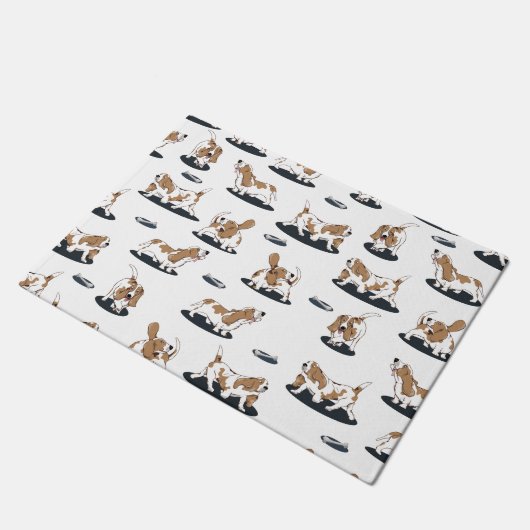 Basset Hound Patroon Deurmat (Schuin)