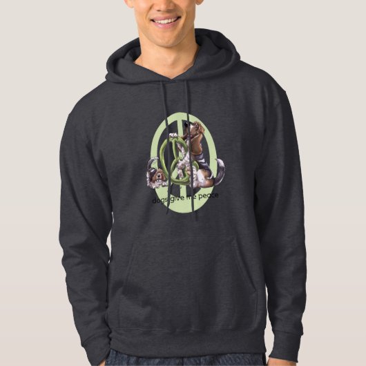 Basset Hound Peace T-Shirt (Voorkant)