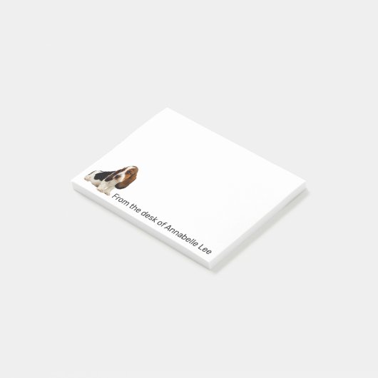 Basset Hound personaliseren Post-it® Notes (Schuin)