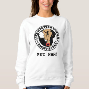 Basset Hound Personalized Life is beter Trui