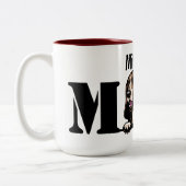 Basset Hound Personalized Peking Ma Tweekleurige Koffiemok (Links)