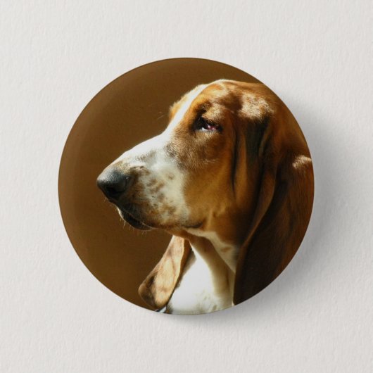 Basset Hound Photo Button (Voorkant)