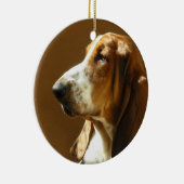 Basset Hound Photo Ornament (Rechts)