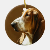 Basset Hound Photo Ornament (Voorkant)